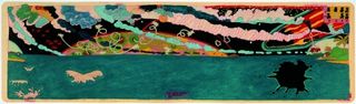 THE HAPPY GHOST IS HUNTING ME, 20 x 70cm