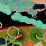 THE HAPPY GHOST IS HUNTING ME, 20 x 70cm