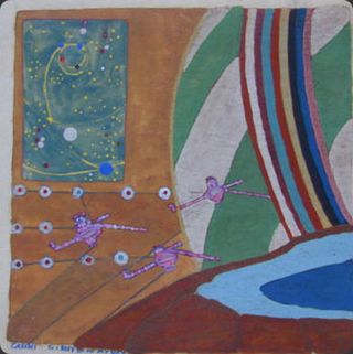 CASINI, 2003, Ink and woodstain on paper, 19x19cm