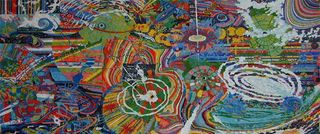 LE VENT NOUS PORTERA, 2003, Ink and woodstain on paper, 60x120cm