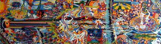 THE OTHER, 2003, Ink and woodstain on paper, 60x180cm