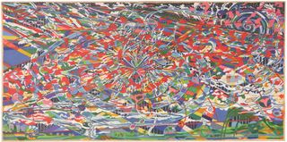 Some Happy Day, 2006, Ink, Woodstain on Paper, 60 x 120 cm