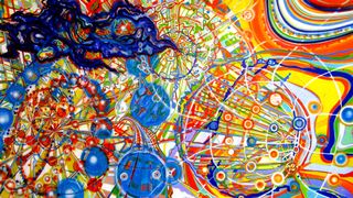 Out of the blue, 2011, Airbrush on Paper, 134,5 x 240 cm