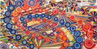 POP, 2011, Airbrush, Ink on Paper, 41 x 80 cm