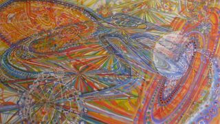 Possibility of Perception, 2011, Airbrush, Ink on Paper, 240 x 134,5 cm