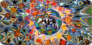Starman, 2013, Ink and airbrush on paper, 7.5 x 15.25 inches