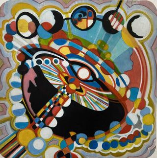 4 pieces on paper, 2024, Ink, wood stain, pigments, acrylic, 10 x 10 inches