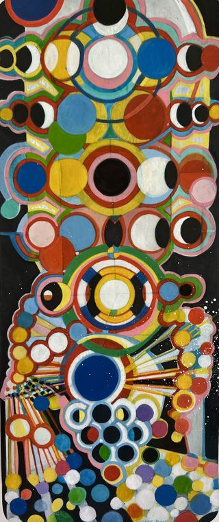 White Hole, 2024, 24 x 10 inches